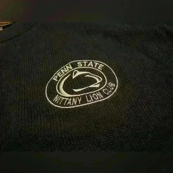 PENN STATE Nittany Lion Club Andrew Rohan Sweater Navy Blue Crewneck Mens Size M - Picture 6 of 11